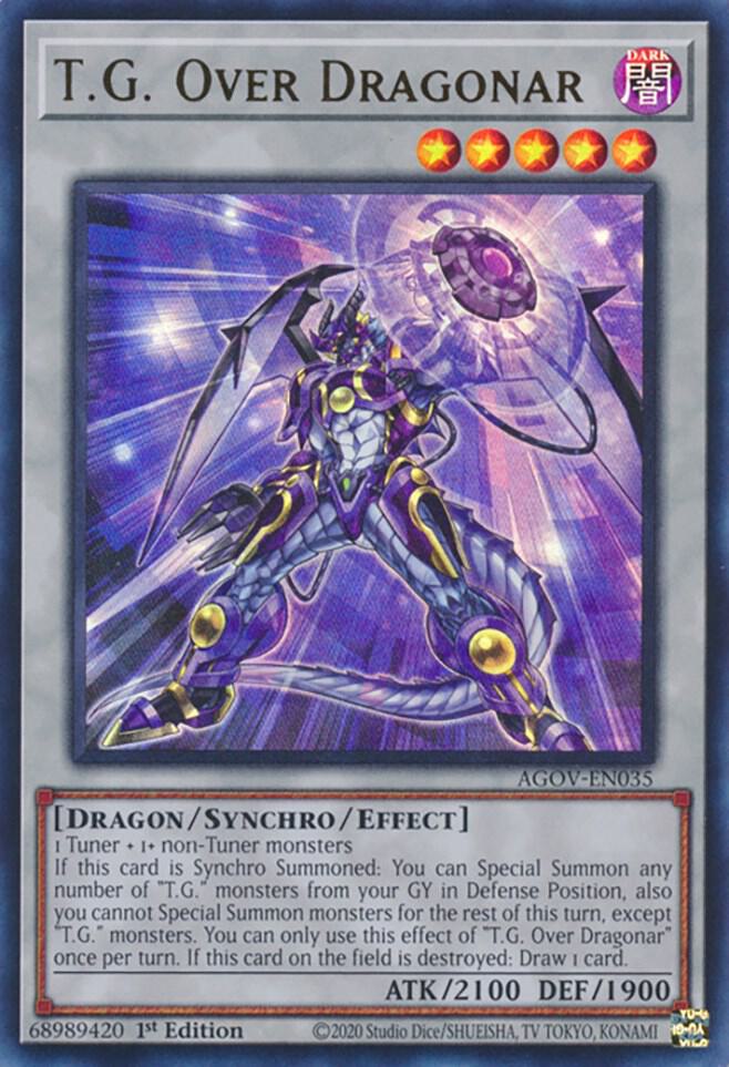 T.G. Over Dragonar AGOV-EN035 card from Age of Overlord