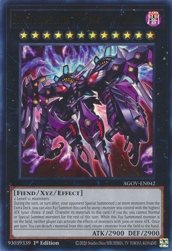 Super Starslayer TY-PHON - Sky Crisis AGOV-EN042 card from Age of Overlord