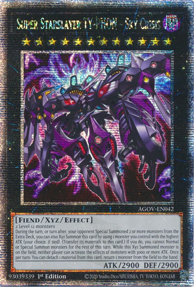 Super Starslayer TY-PHON - Sky Crisis (Quarter Century Secret Rare) AGOV-EN042 card from Age of Overlord