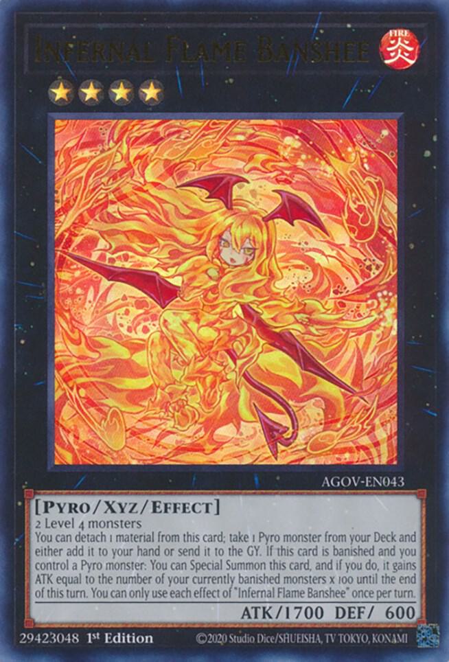 Infernal Flame Banshee AGOV-EN043 card from Age of Overlord