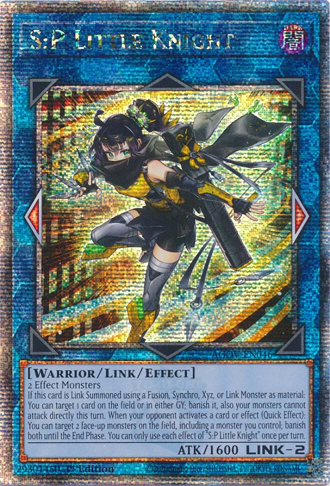 S:P Little Knight (Quarter Century Secret Rare) AGOV-EN046 card from Age of Overlord