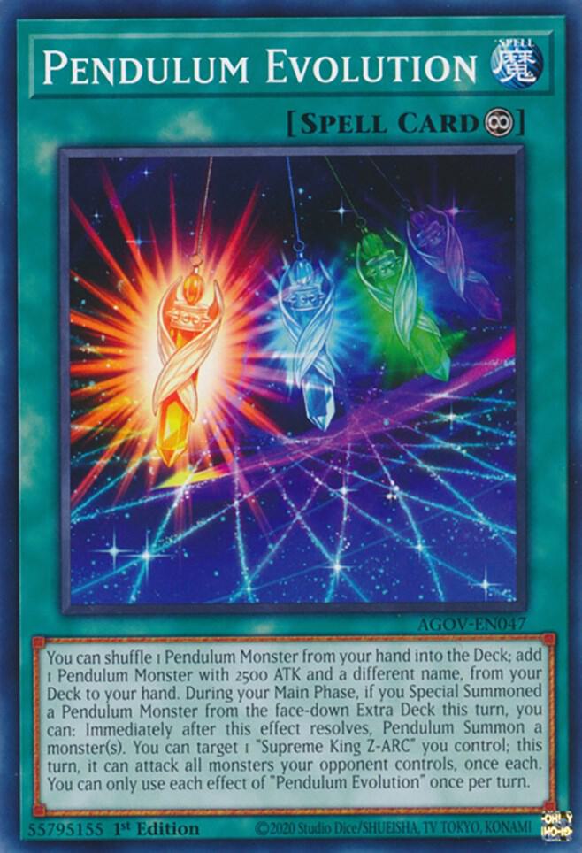 Pendulum Evolution AGOV-EN047 card from Age of Overlord