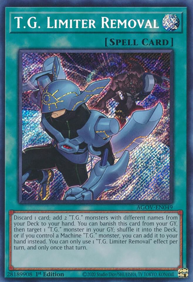T.G. Limiter Removal AGOV-EN049 card from Age of Overlord