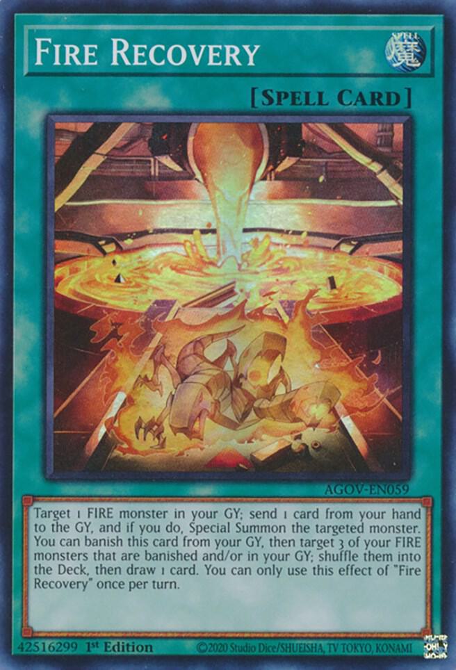 Fire Recovery AGOV-EN059 card from Age of Overlord
