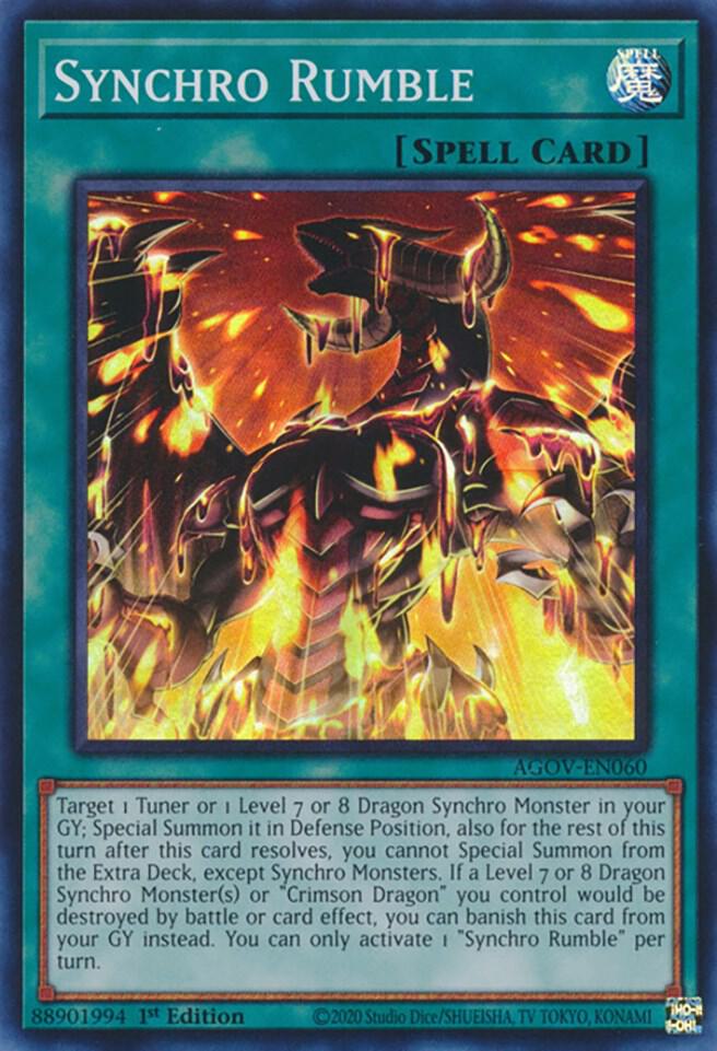 Synchro Rumble AGOV-EN060 card from Age of Overlord
