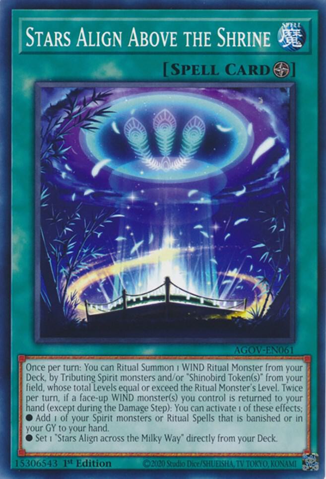 Stars Align Above the Shrine AGOV-EN061 card from Age of Overlord
