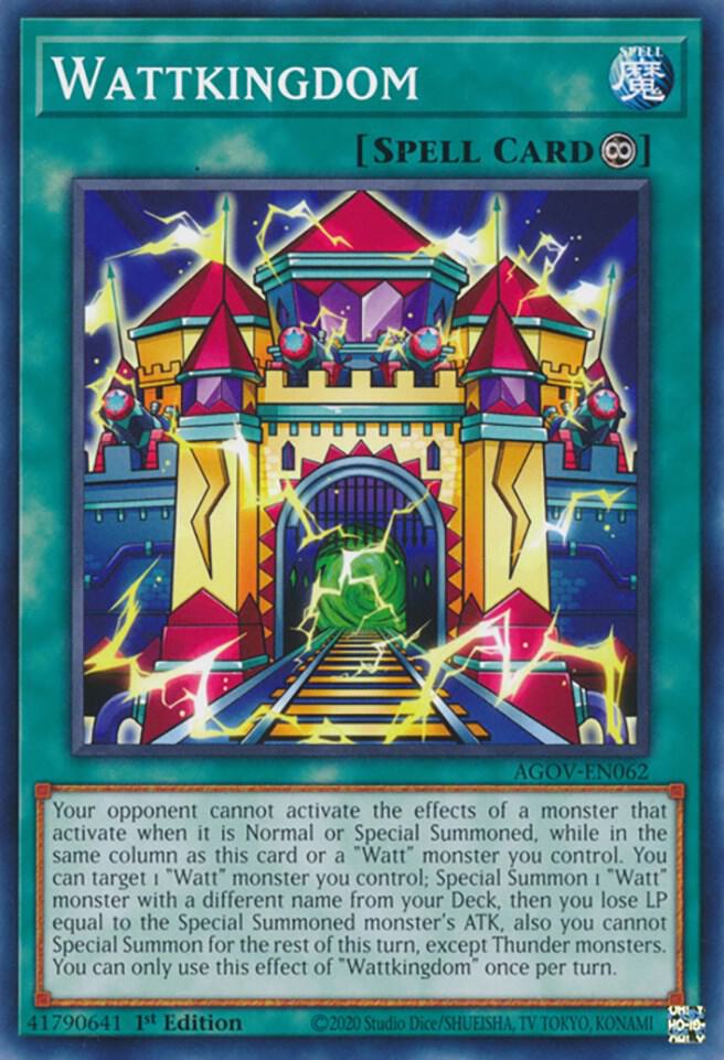 Wattkingdom AGOV-EN062 card from Age of Overlord