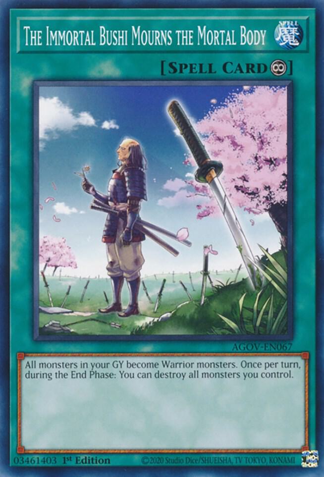 The Immortal Bushi Mourns the Mortal Body AGOV-EN067 card from Age of Overlord