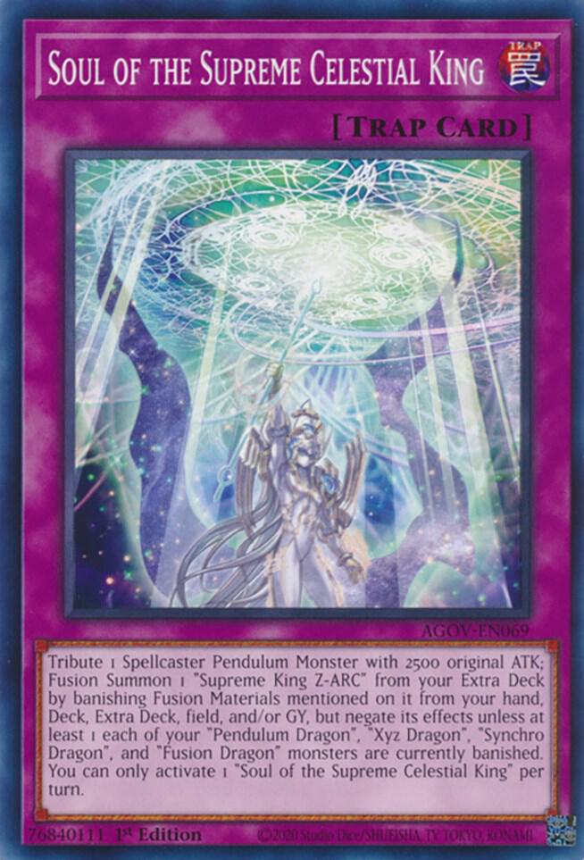 Soul of the Supreme Celestial King AGOV-EN069 card from Age of Overlord