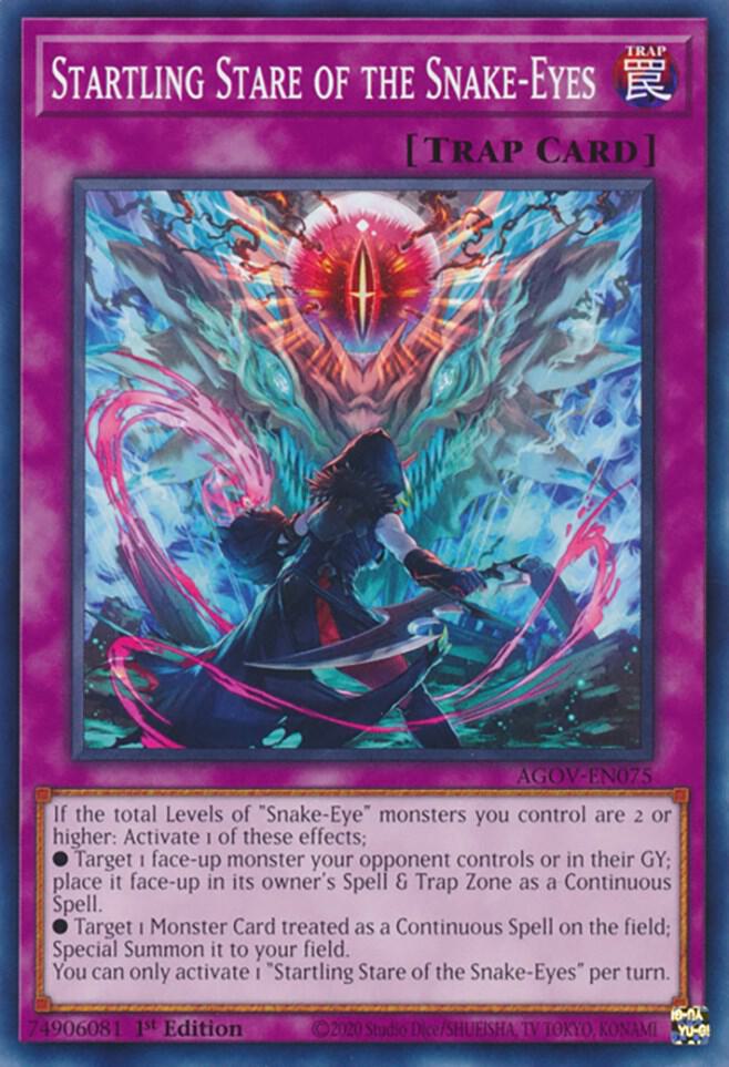 Startling Stare of the Snake-Eyes AGOV-EN075 card from Age of Overlord
