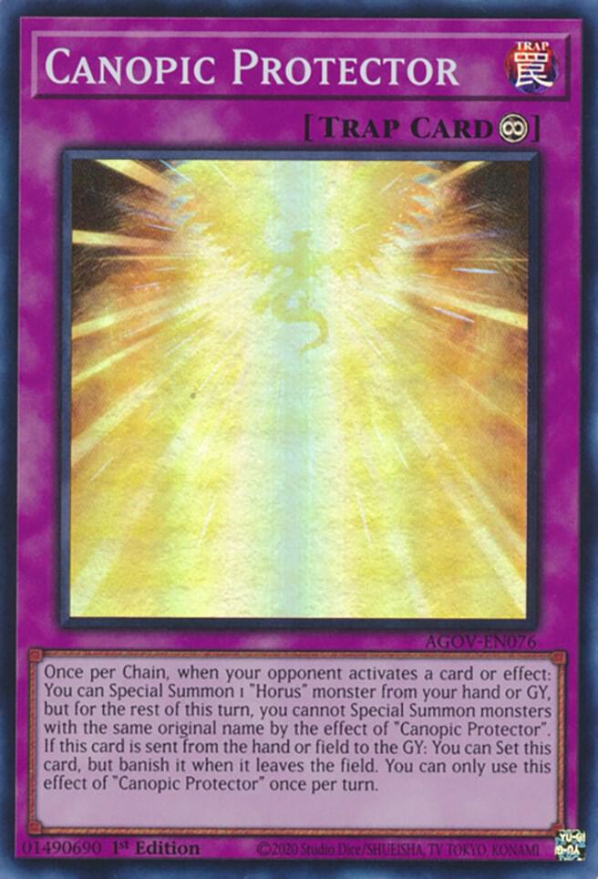 Canopic Protector AGOV-EN076 card from Age of Overlord