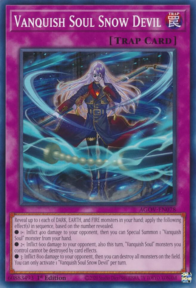 Vanquish Soul Snow Devil AGOV-EN078 card from Age of Overlord