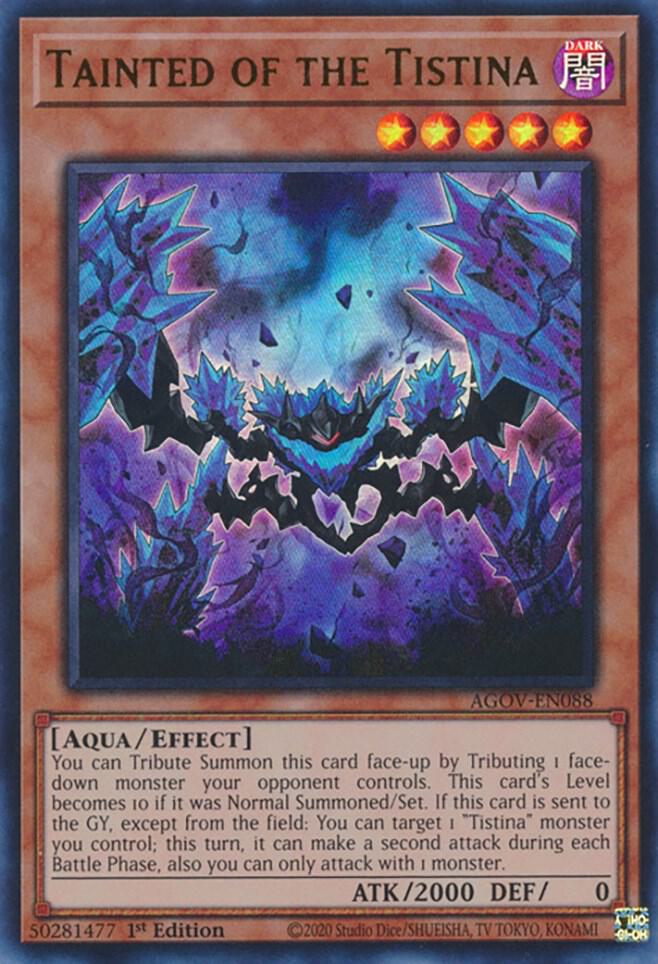 Tainted of the Tistina AGOV-EN088 card from Age of Overlord