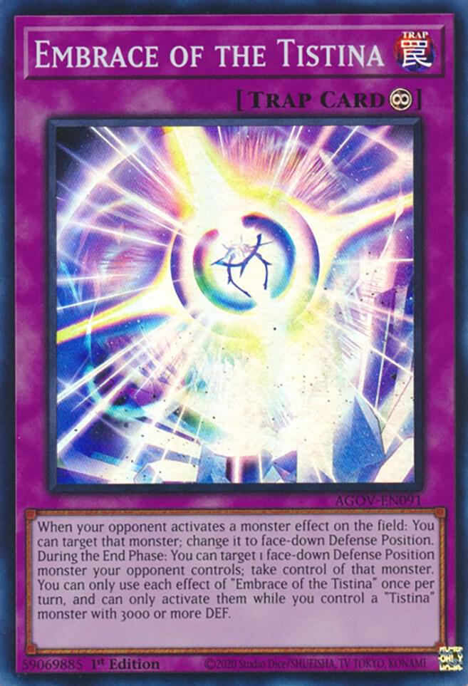 Embrace of the Tistina AGOV-EN091 card from Age of Overlord