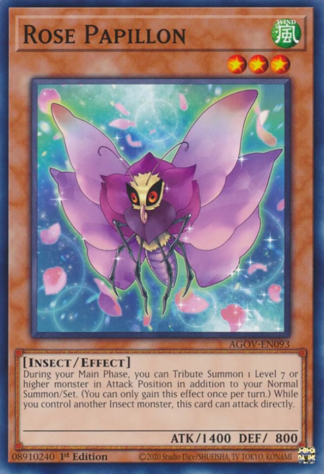 Rose Papillon AGOV-EN093 card from Age of Overlord