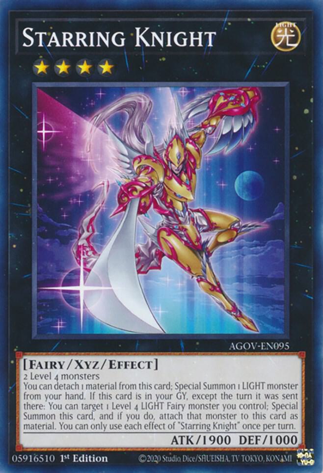 Starring Knight AGOV-EN095 card from Age of Overlord