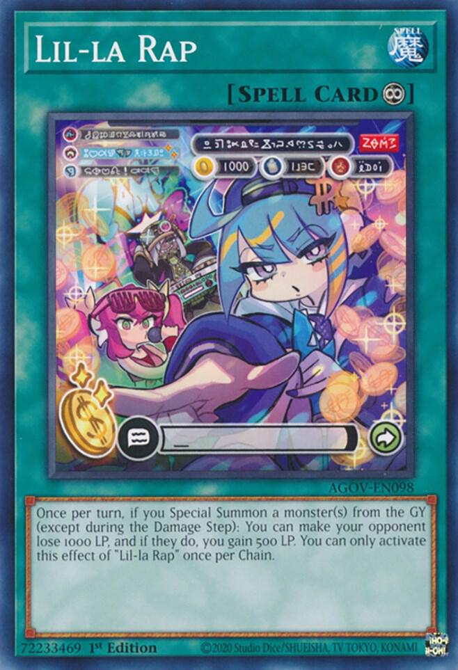 Lil-la Rap AGOV-EN098 card from Age of Overlord