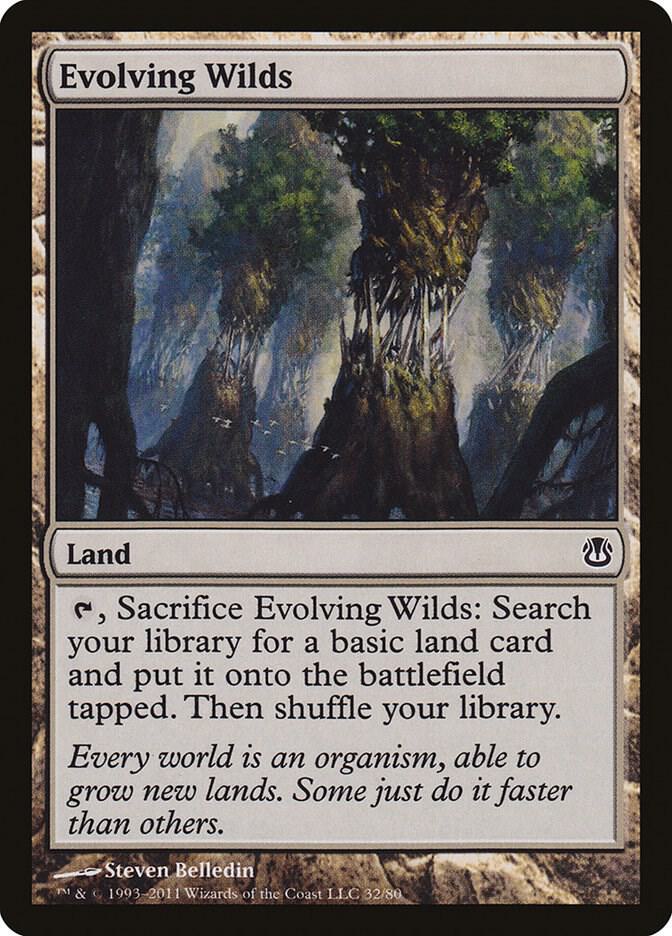 Evolving Wilds 32 card from Duel Decks: Ajani vs. Nicol Bolas
