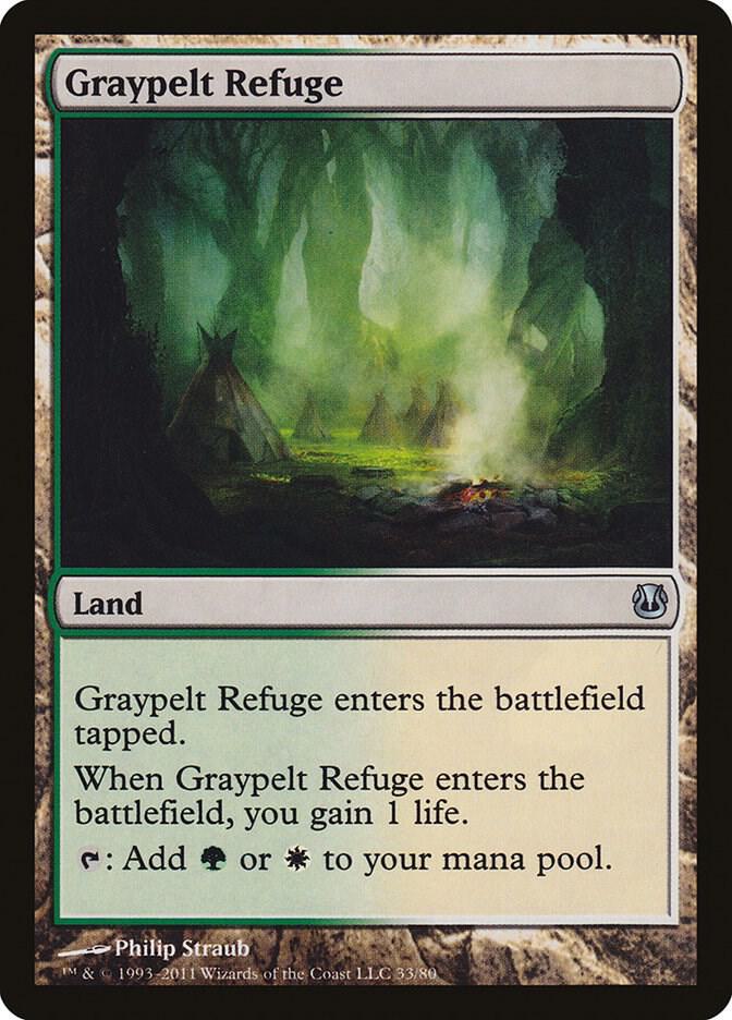 Graypelt Refuge 33 card from Duel Decks: Ajani vs. Nicol Bolas