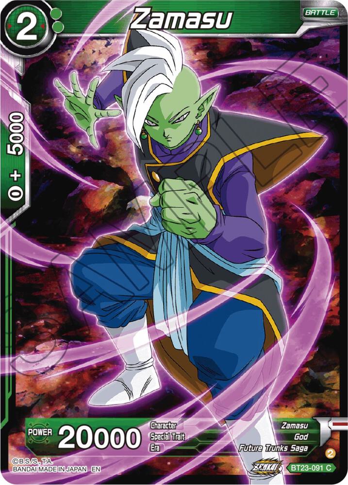 Zamasu BT23-091 card from Perfect Combination