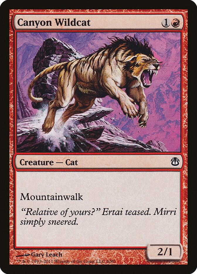 Canyon Wildcat 6 card from Duel Decks: Ajani vs. Nicol Bolas