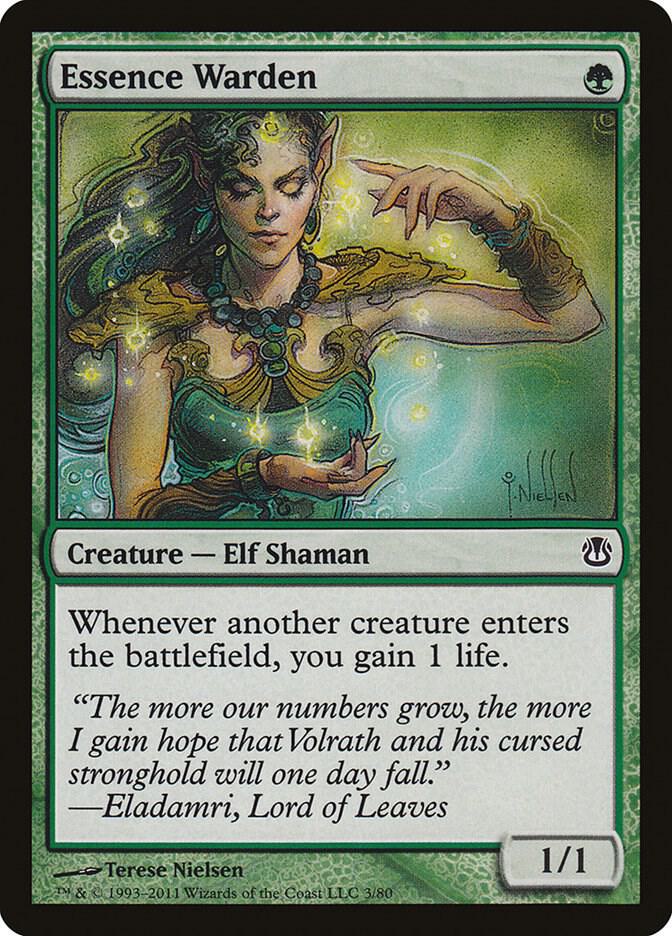 Essence Warden 3 card from Duel Decks: Ajani vs. Nicol Bolas