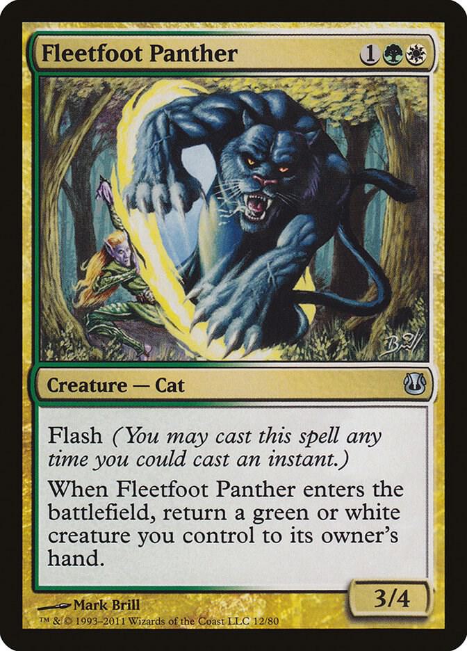 Fleetfoot Panther 12 card from Duel Decks: Ajani vs. Nicol Bolas