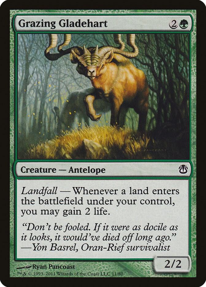 Grazing Gladehart 11 card from Duel Decks: Ajani vs. Nicol Bolas