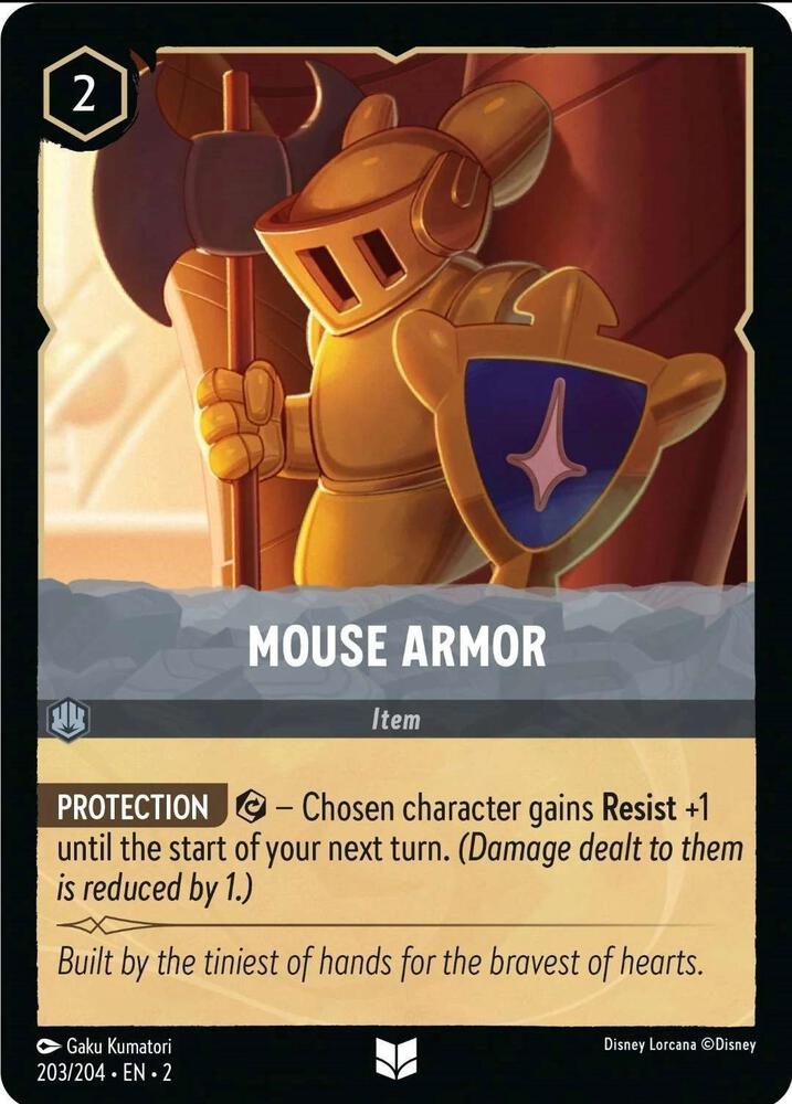 Mouse Armor 203/204 card from Rise of the Floodborn