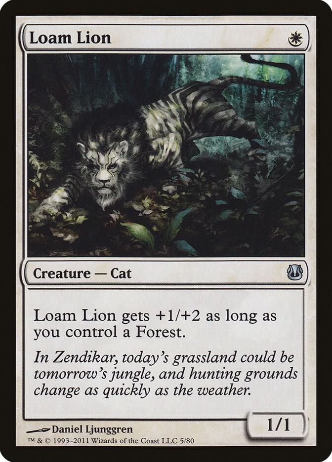 Loam Lion 5 card from Duel Decks: Ajani vs. Nicol Bolas