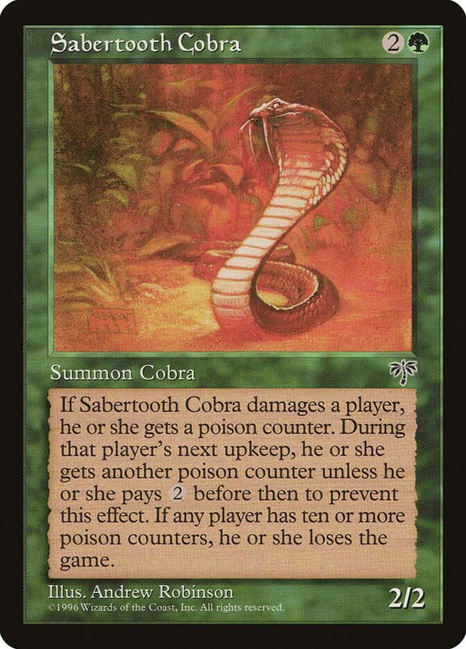 Sabertooth Cobra card from Mirage