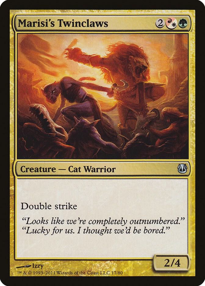 Marisi's Twinclaws 17 card from Duel Decks: Ajani vs. Nicol Bolas