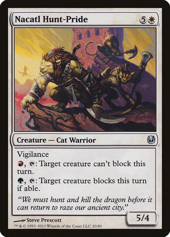 Nacatl Hunt-Pride 20 card from Duel Decks: Ajani vs. Nicol Bolas