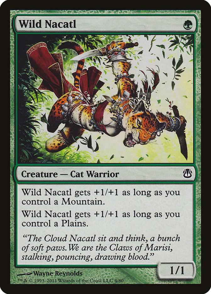 Wild Nacatl 4 card from Duel Decks: Ajani vs. Nicol Bolas