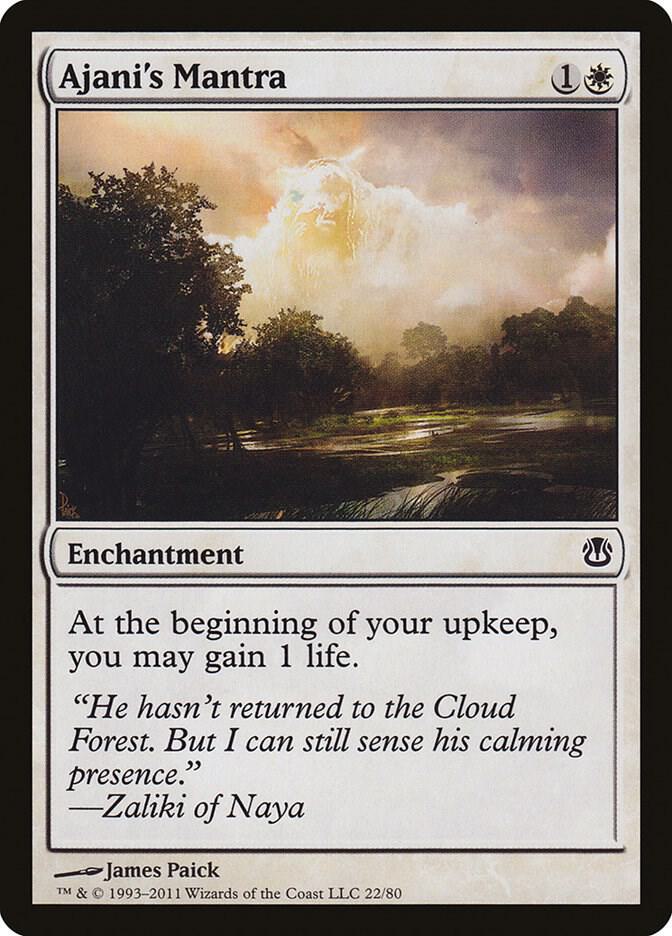 Ajani's Mantra 22 card from Duel Decks: Ajani vs. Nicol Bolas