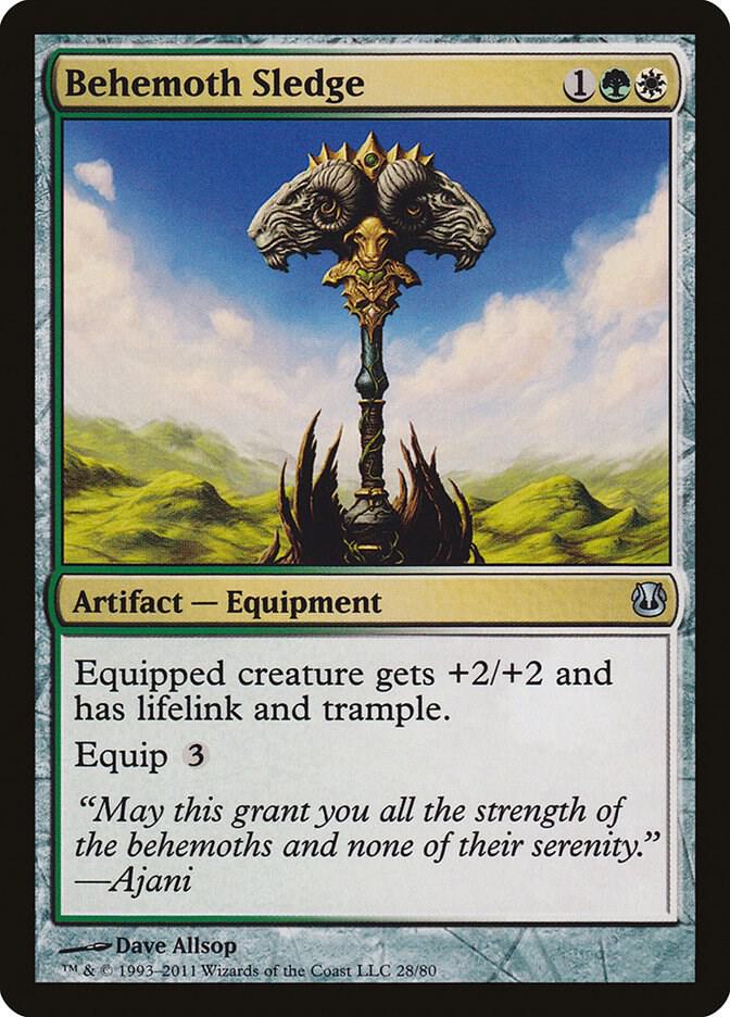Behemoth Sledge 28 card from Duel Decks: Ajani vs. Nicol Bolas