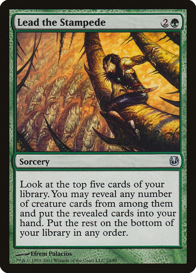 Lead the Stampede 24 card from Duel Decks: Ajani vs. Nicol Bolas