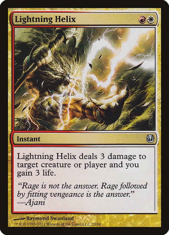 Lightning Helix 23 card from Duel Decks: Ajani vs. Nicol Bolas