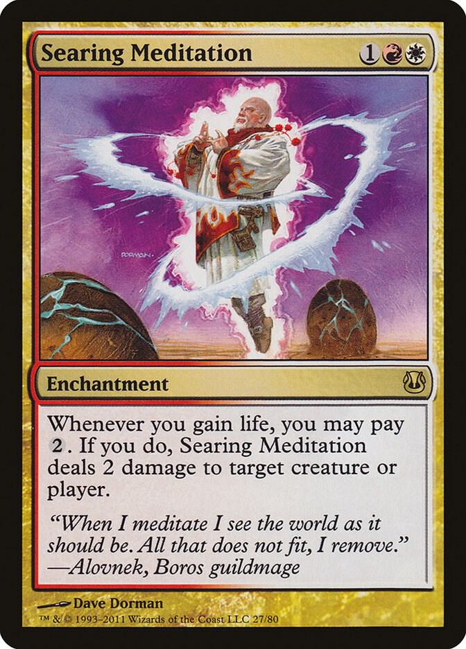 Searing Meditation 27 card from Duel Decks: Ajani vs. Nicol Bolas