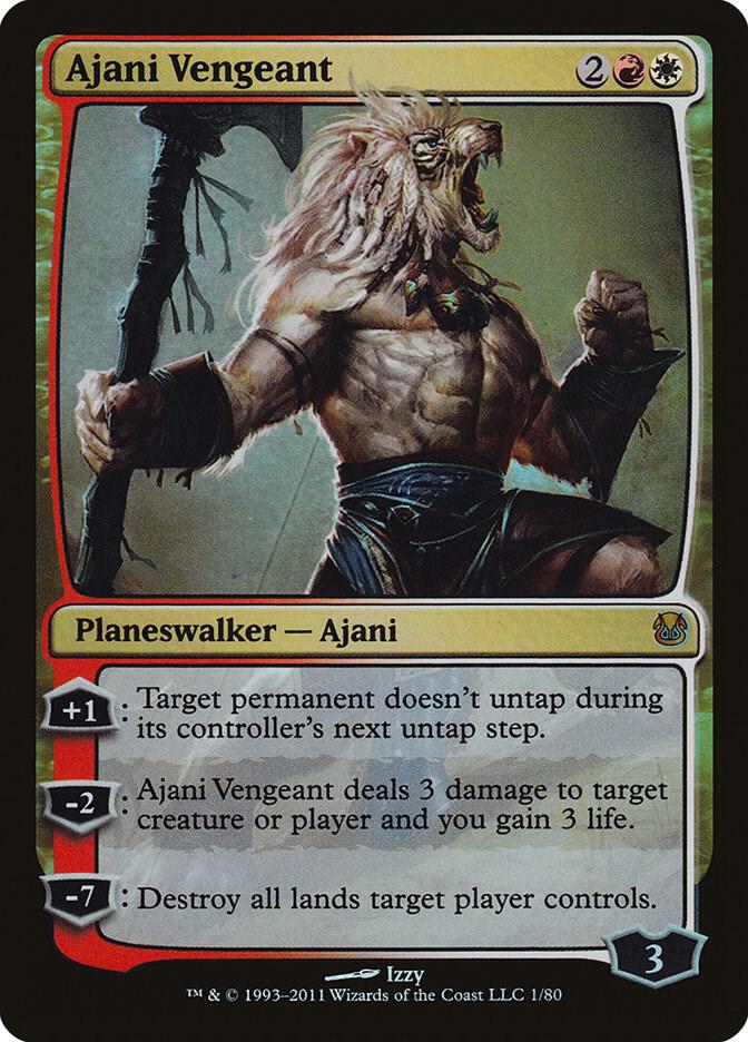 Ajani Vengeant 1 card from Duel Decks: Ajani vs. Nicol Bolas