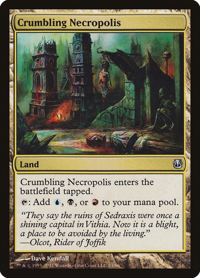 Crumbling Necropolis 74 card from Duel Decks: Ajani vs. Nicol Bolas
