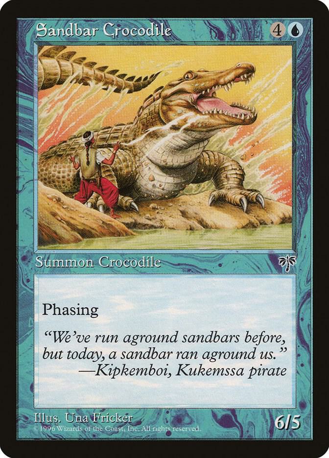 Sandbar Crocodile card from Mirage