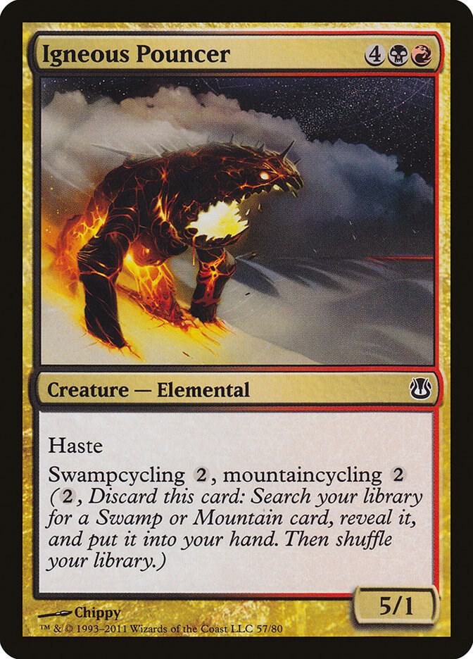 Igneous Pouncer 57 card from Duel Decks: Ajani vs. Nicol Bolas