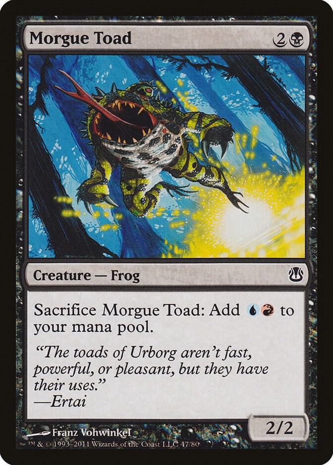 Morgue Toad 47 card from Duel Decks: Ajani vs. Nicol Bolas