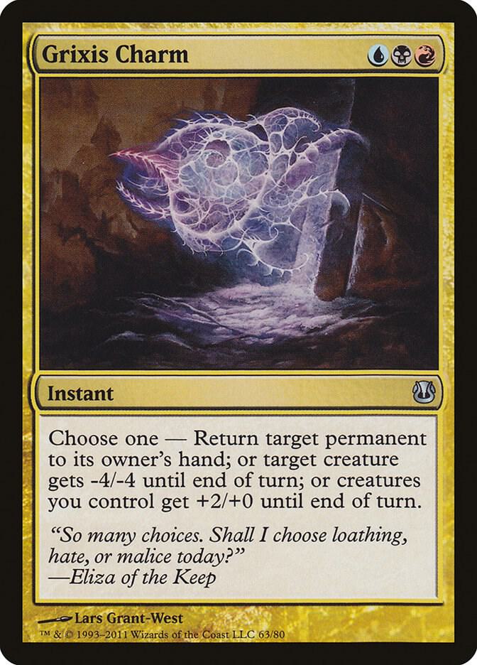Grixis Charm 63 card from Duel Decks: Ajani vs. Nicol Bolas