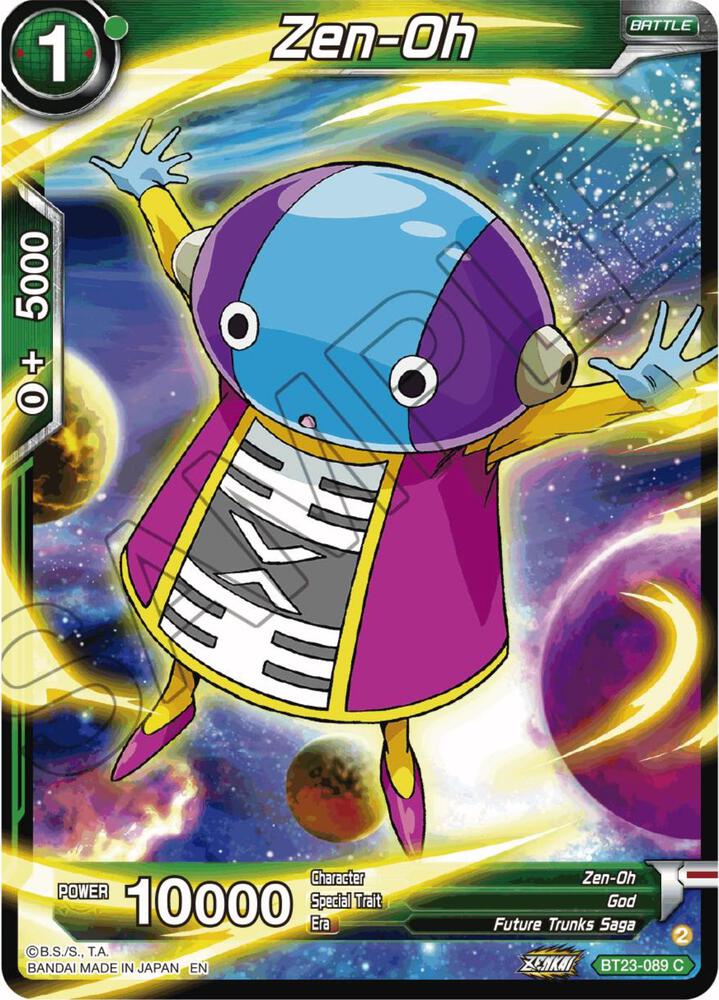 Zen-Oh BT23-089 card from Perfect Combination