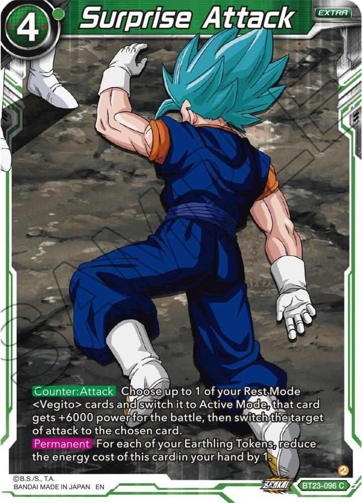 Surprise Attack BT23-096 card from Perfect Combination