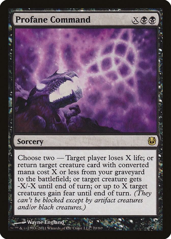 Profane Command 70 card from Duel Decks: Ajani vs. Nicol Bolas