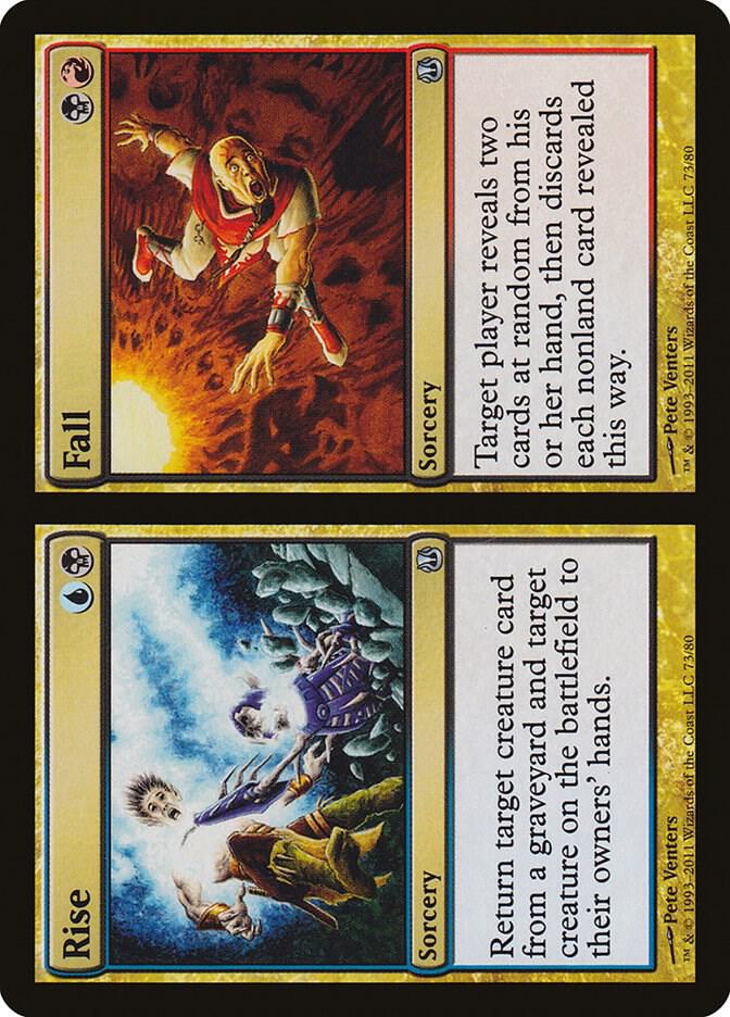 Rise // Fall 73 card from Duel Decks: Ajani vs. Nicol Bolas