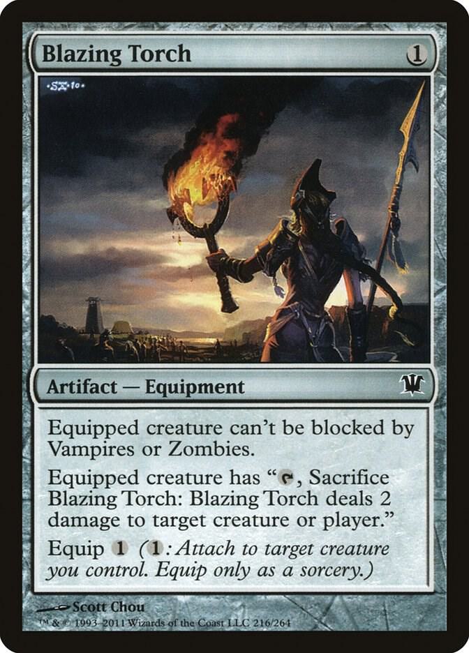 Blazing Torch 216 card from Innistrad